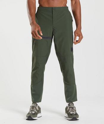 Gymshark Retake Woven Mjukisbyxor Herr Olivgröna | SE 3347NWY